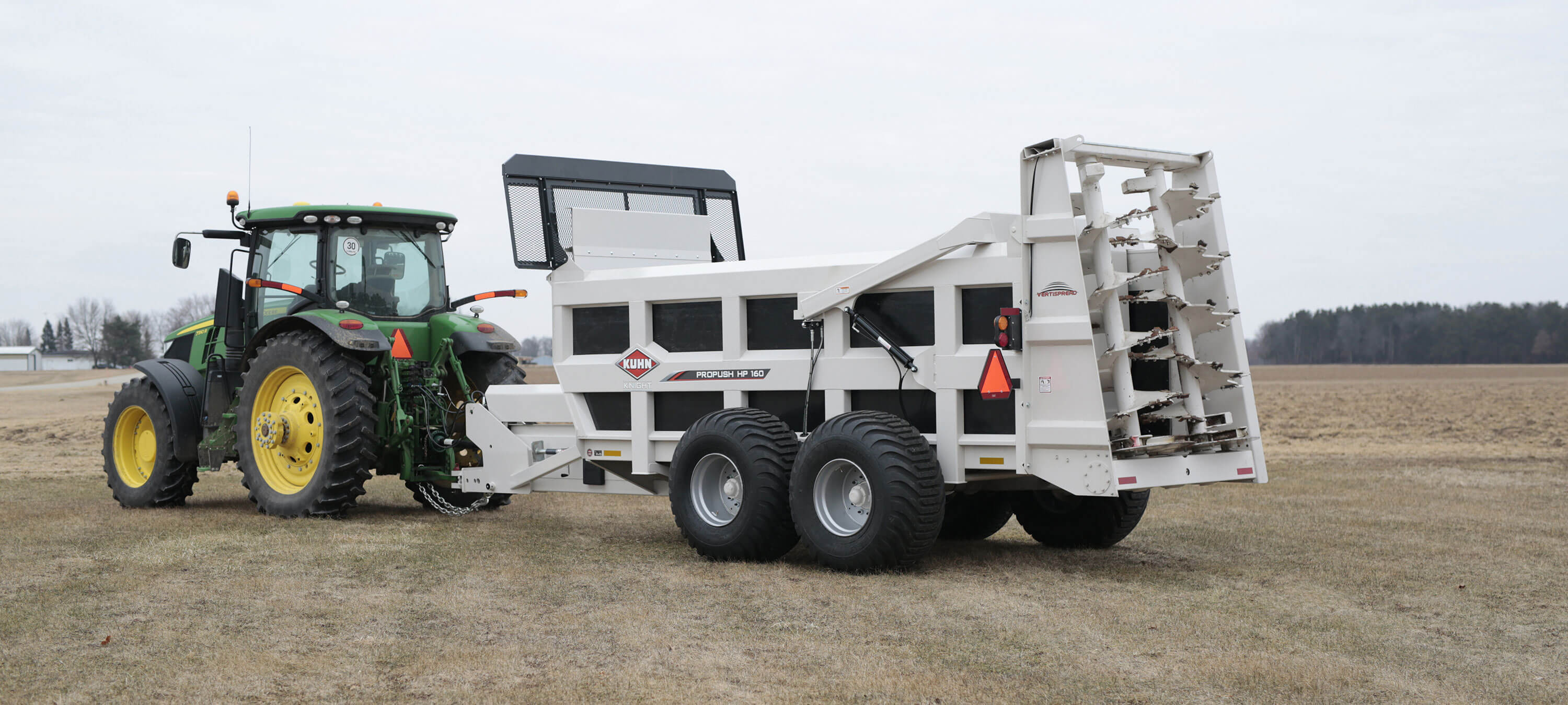 KUHN Knight HP 150 & 160 ProPush® HydraulicPush Manure Spreaders" KUHN