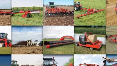 Collage consisting of pieces of KUHN equipment. 