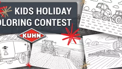 News page image to promote the 2025 Kids Coloring Contest. 