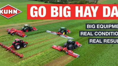 Promotional banner for the KUHN Go Big Hay Day