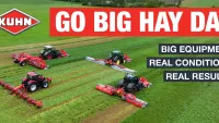 Promotional banner for the KUHN Go Big Hay Day