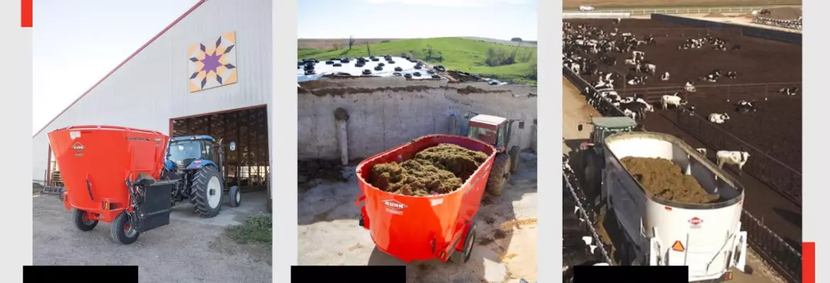 KUHN Single, twin and triple vertical auger TMR mixers