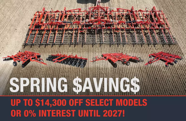 KUHN Kruse tillage machines in the Spring Savings coupon program