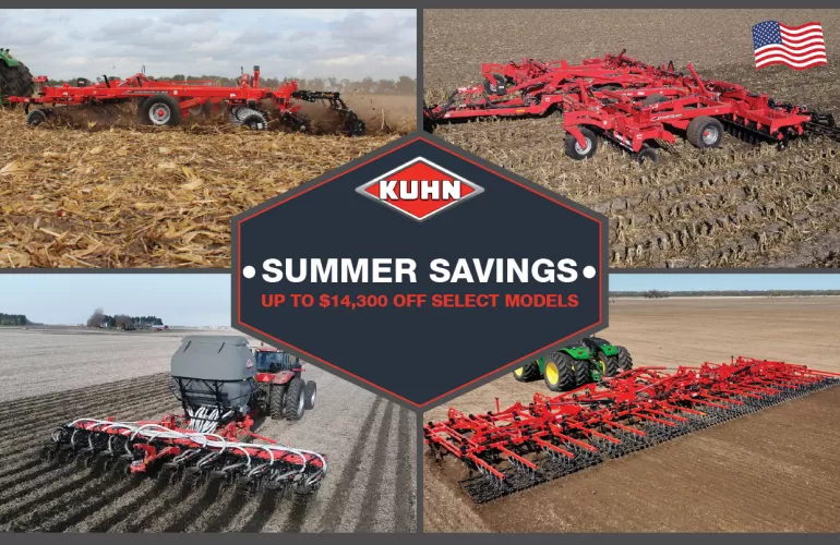 KUHN Krause Summer Savings tillage machine coupon program