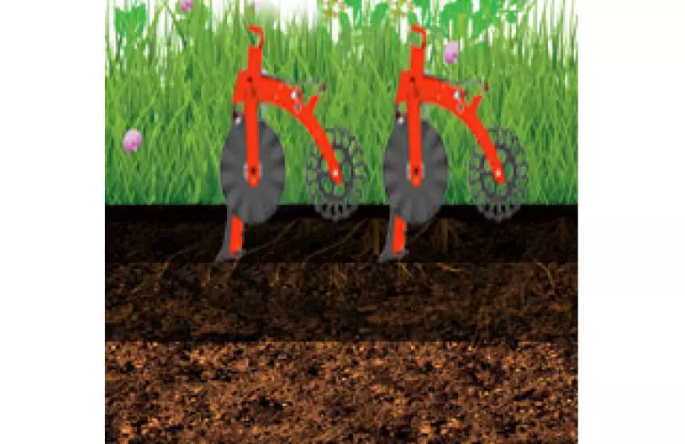 schema of strip till effect in soil