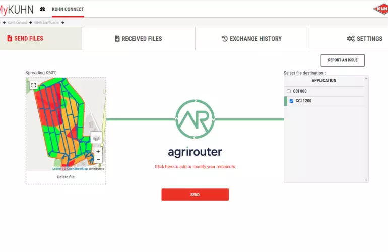KUHN EasyTransfer: find your modulation maps on your terminal in one click!