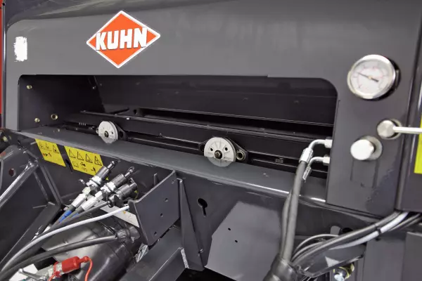 An illustration showing how the twine system works within the baler.