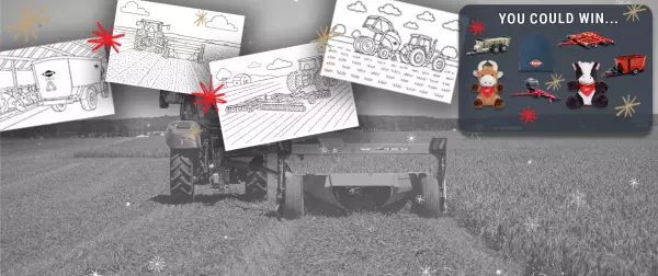 Banner promoting a KUHN coloring contest