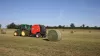 A VB 3160 round baler continuing to bale after ejecting a bale