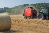 A VB 3160 round baler continuing to bale after ejecting a bale